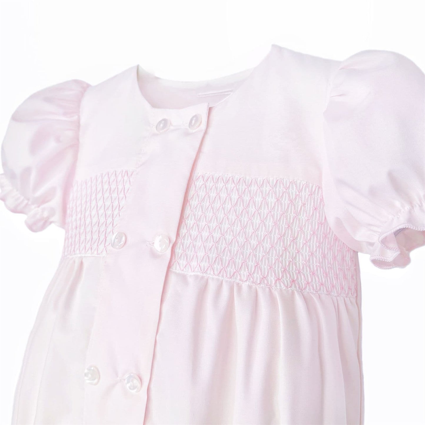 Baby Girl Pink Cotton Smocked Romper "MYD26014"