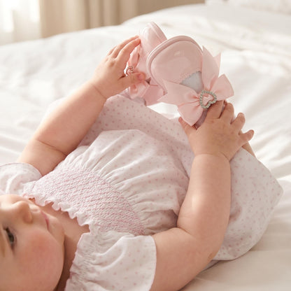 Baby Girl White Pink Love Heart Sun Dress with Pants "MYD26024"
