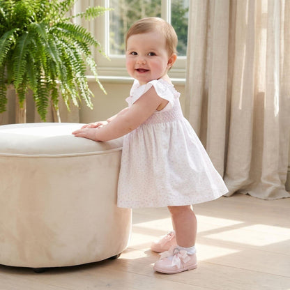 Baby Girl White Pink Love Heart Sun Dress with Pants "MYD26024"