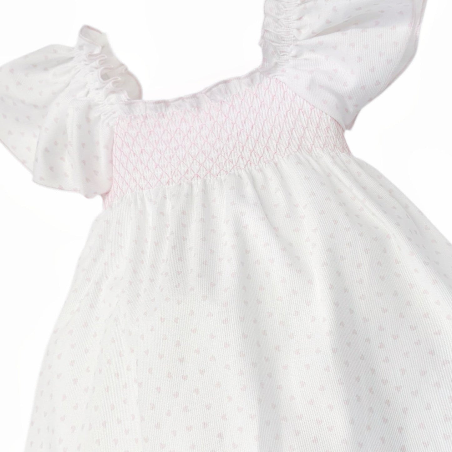 Baby Girl White Pink Love Heart Sun Dress with Pants "MYD26024"