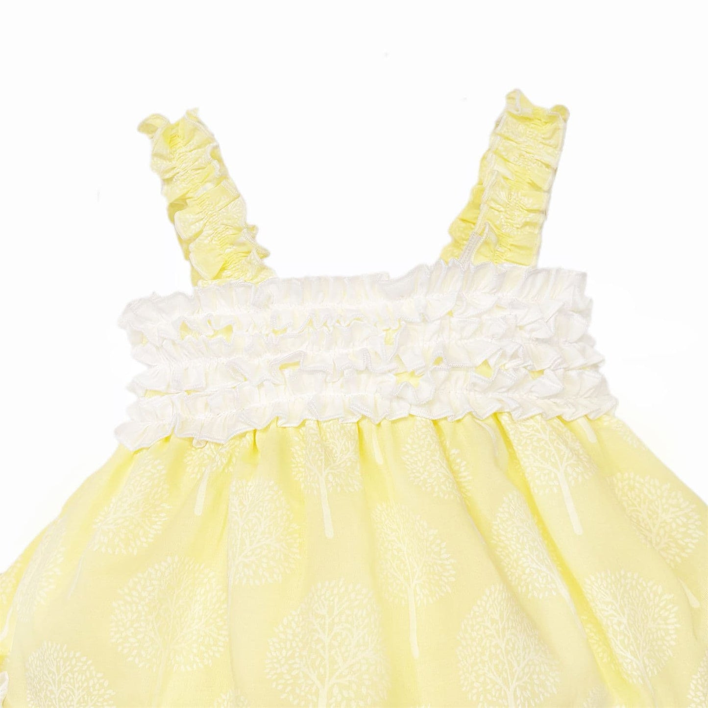 Baby Girl Yellow Puff Ball Sun Dress with Pants "MYD26016"