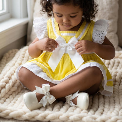 Baby Girl Yellow Sailor Style Puff Ball Dress "2015Yellow"