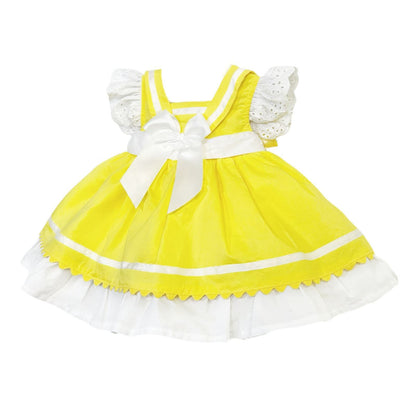 Baby Girl Yellow Sailor Style Puff Ball Dress "2015Yellow"