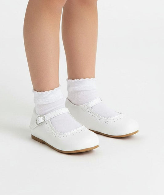 Baby Girls White Patent Mary Jane Shoes