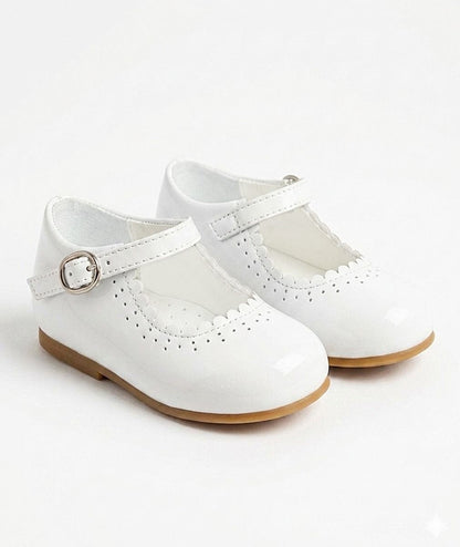 Baby Girls White Patent Mary Jane Shoes