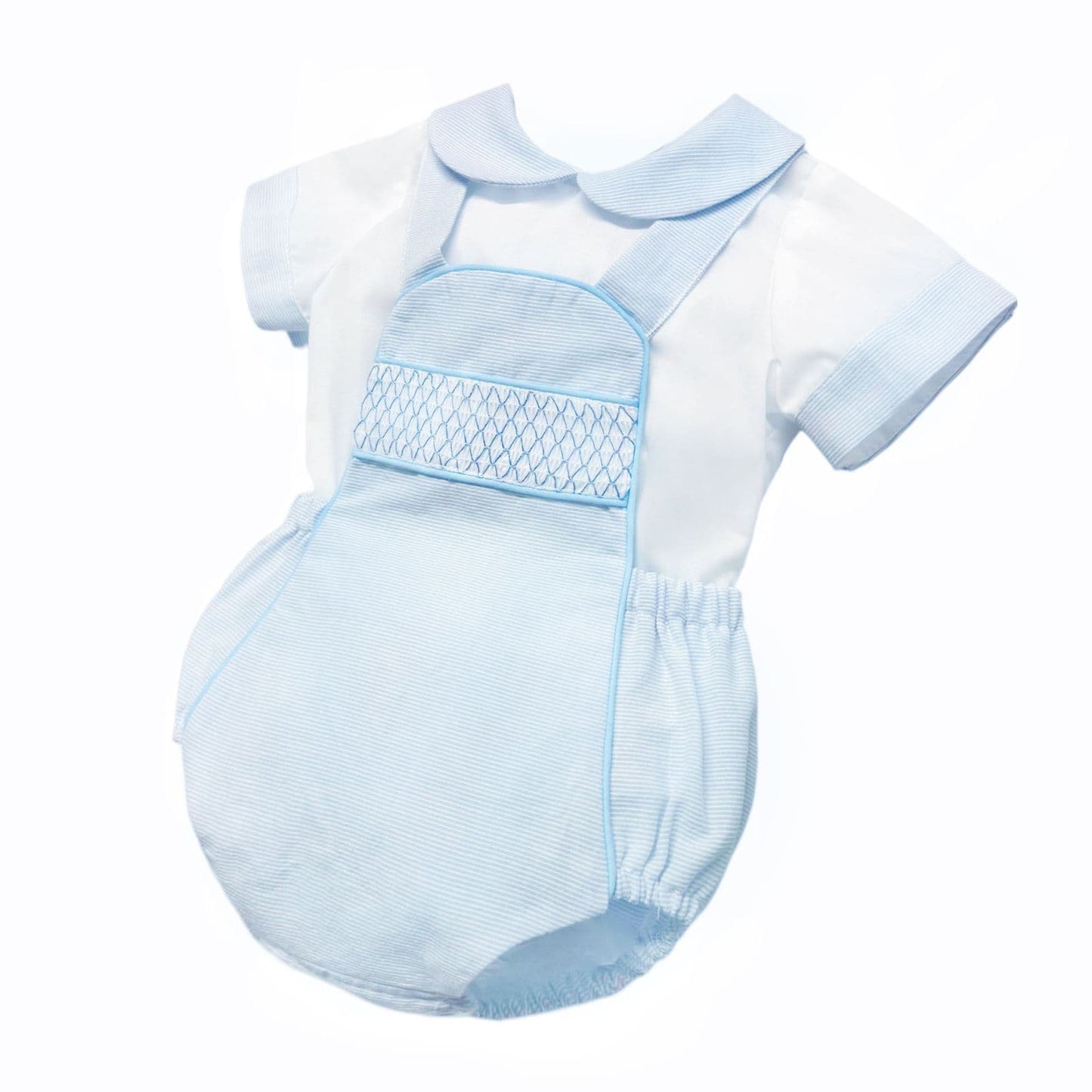 *SALE* Baby Boy Blue Check Romper with Top "MYD2450B"