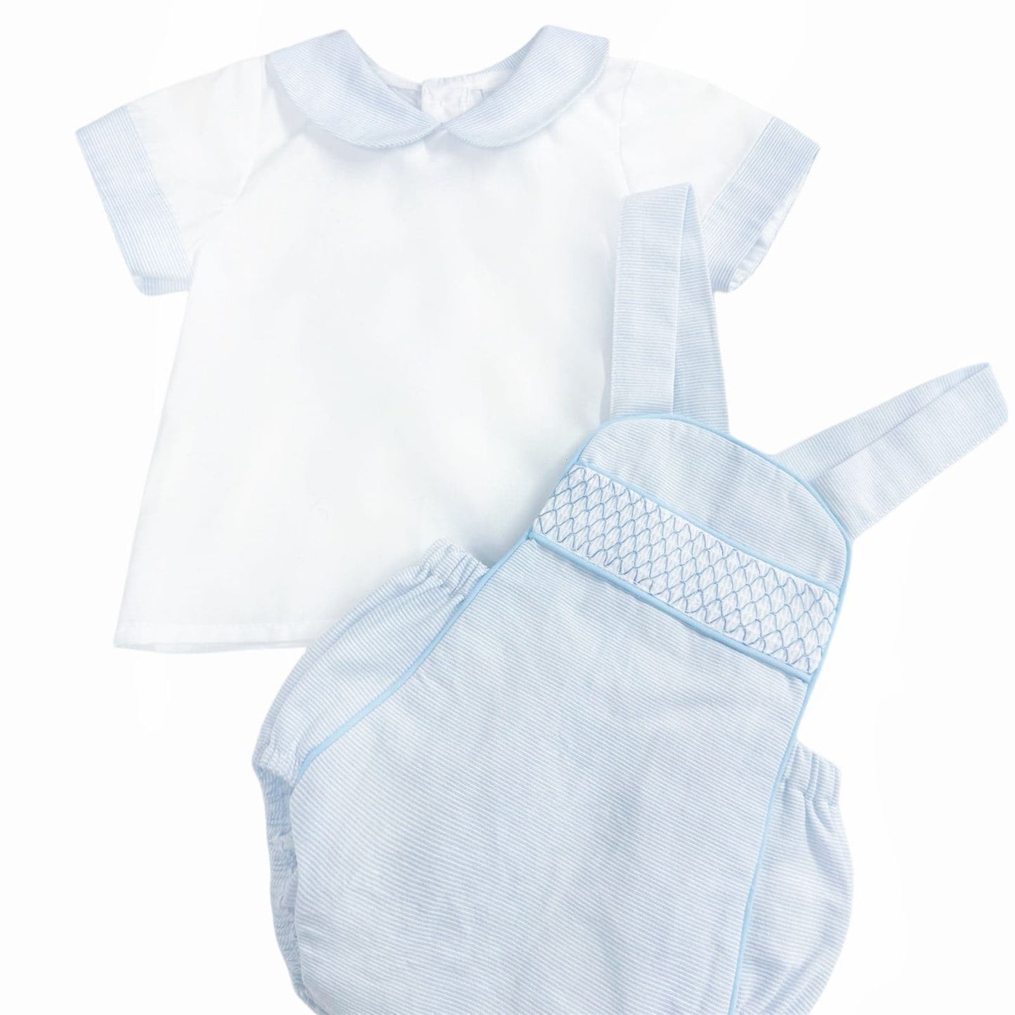 *SALE* Baby Boy Blue Check Romper with Top "MYD2450B"