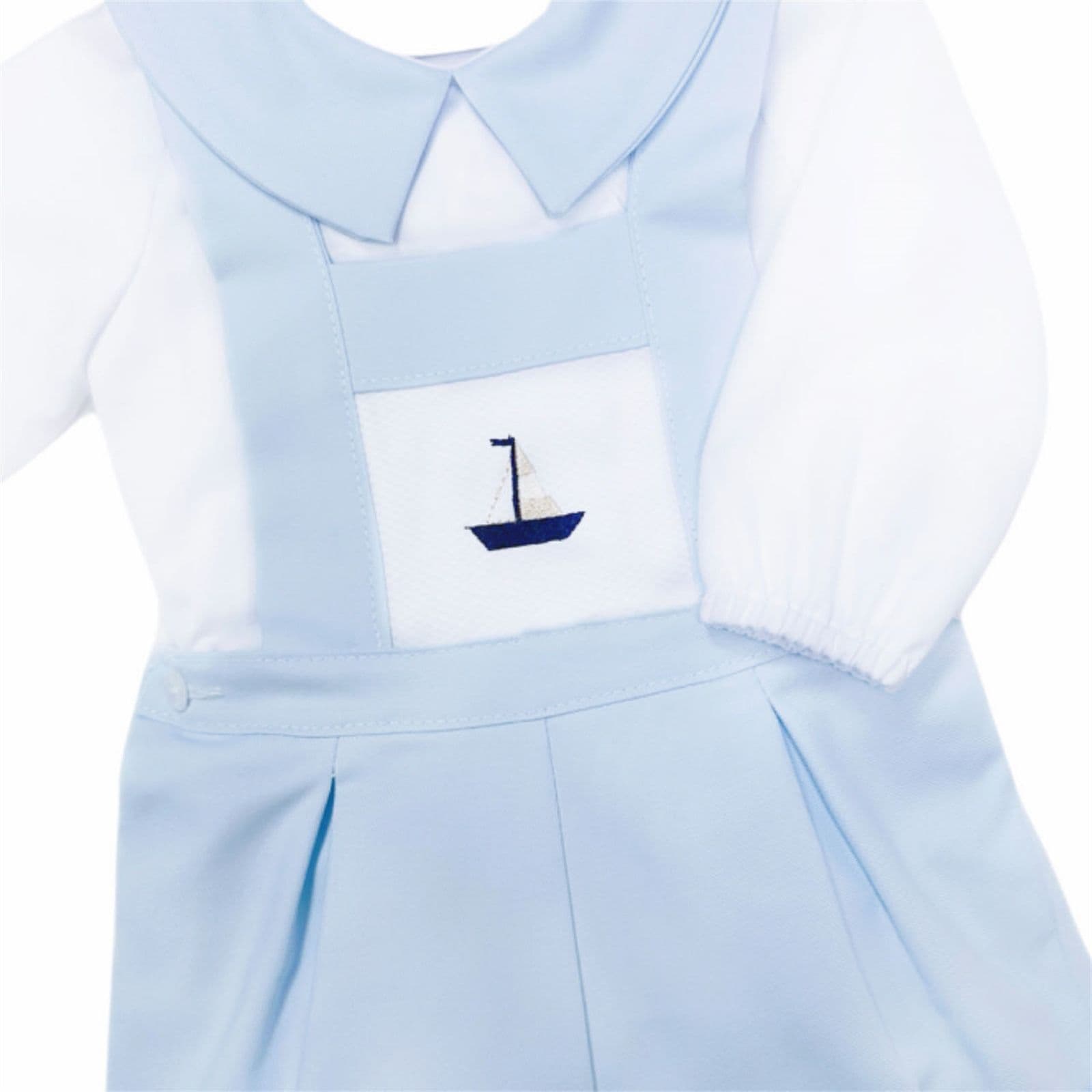 *SALE* Baby Boy Blue Cotton Dungaree with Shirt "MYDE004"