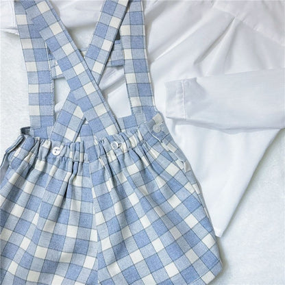 *SALE* Baby Boy Blue Tartan outfit with Shirt "MYD2391B"