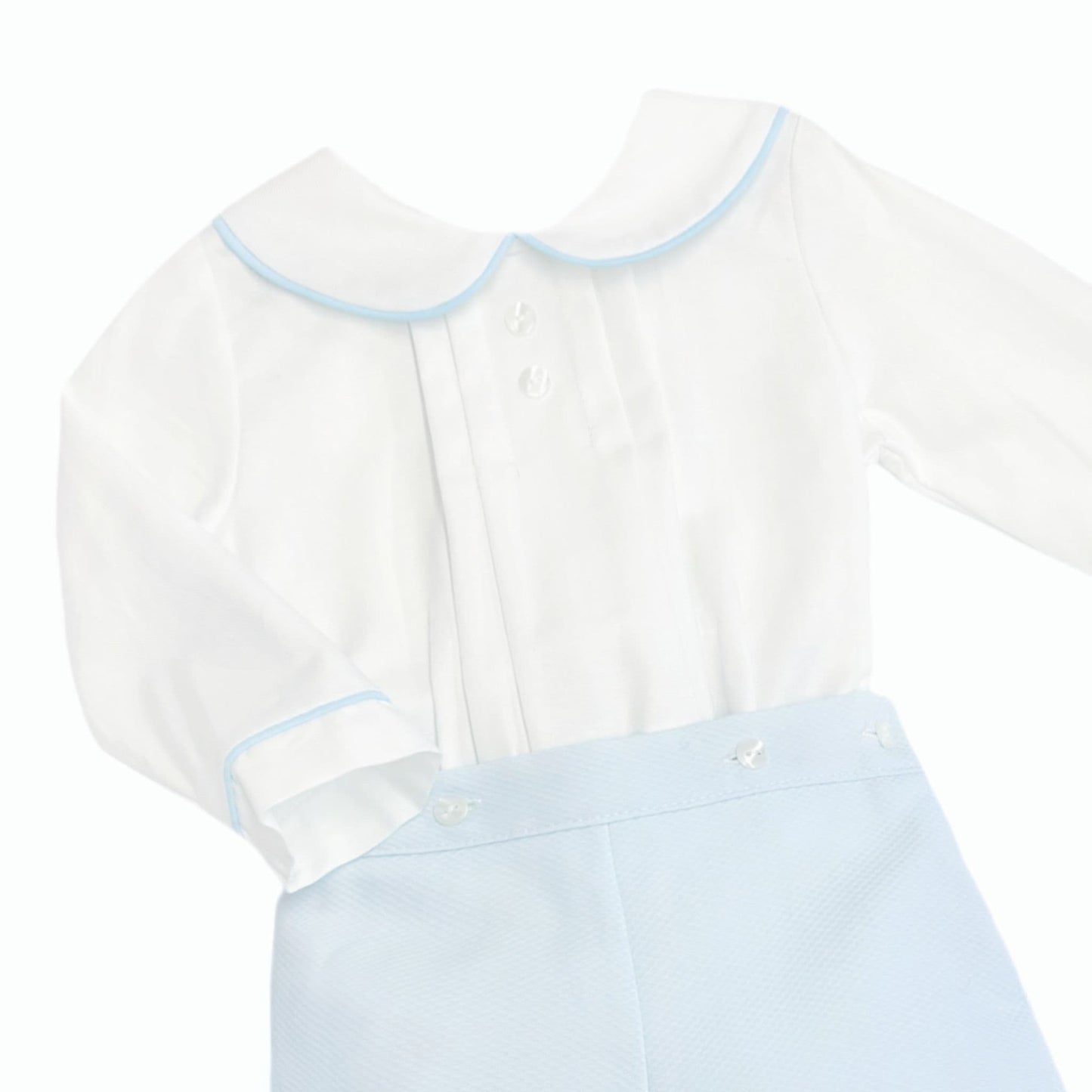 *SALE* Baby Boy Blue Waffle Shorts with Shirt "MYD2364"