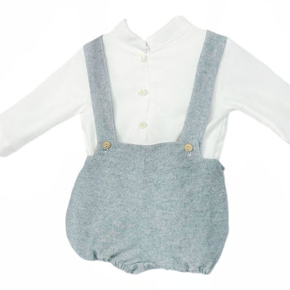 *SALE* Baby Boy Grey Strap Shorts with Shirt "MYDB2485"