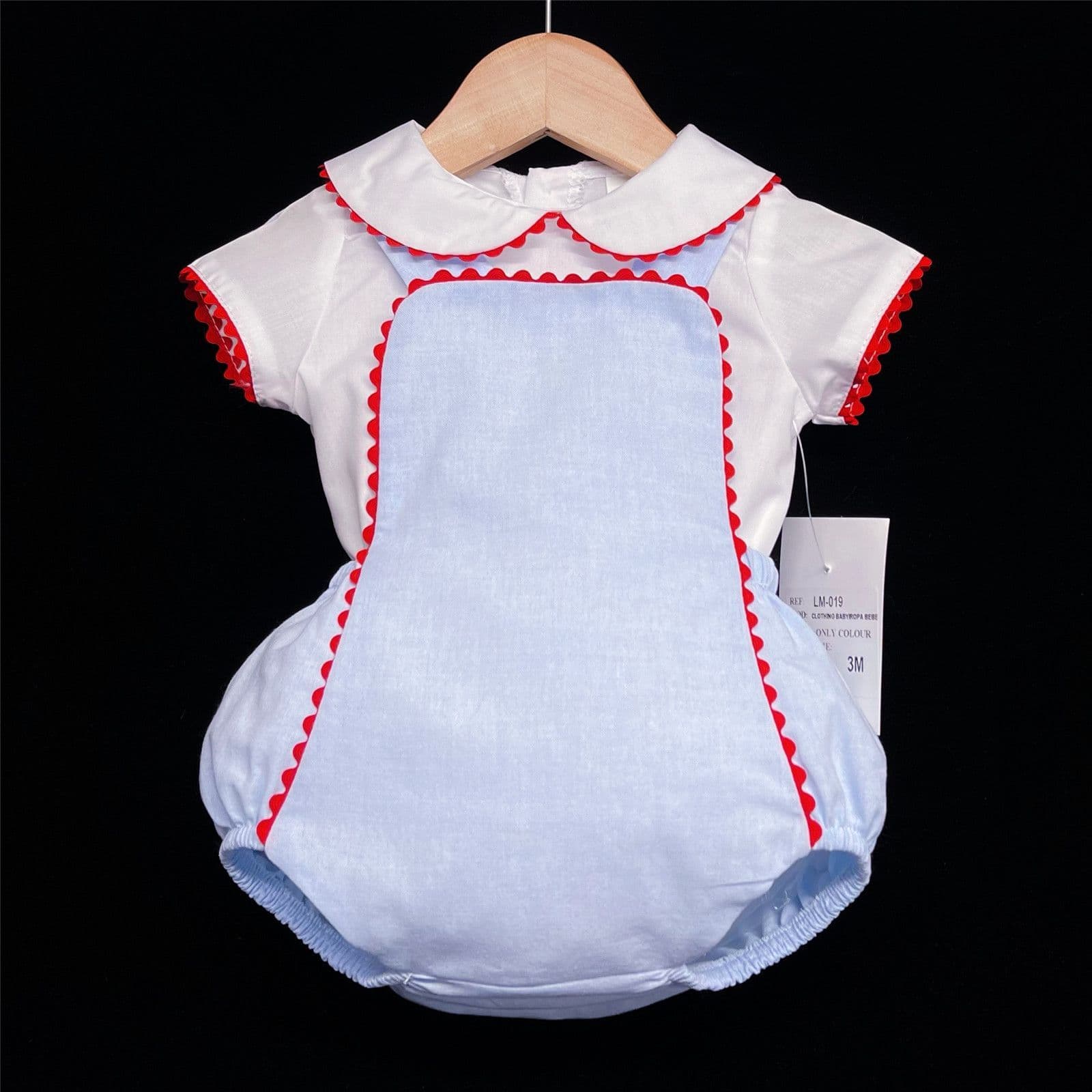 *SALE* Baby Boy Spanish Blue Dungaree Outfit "LM019"