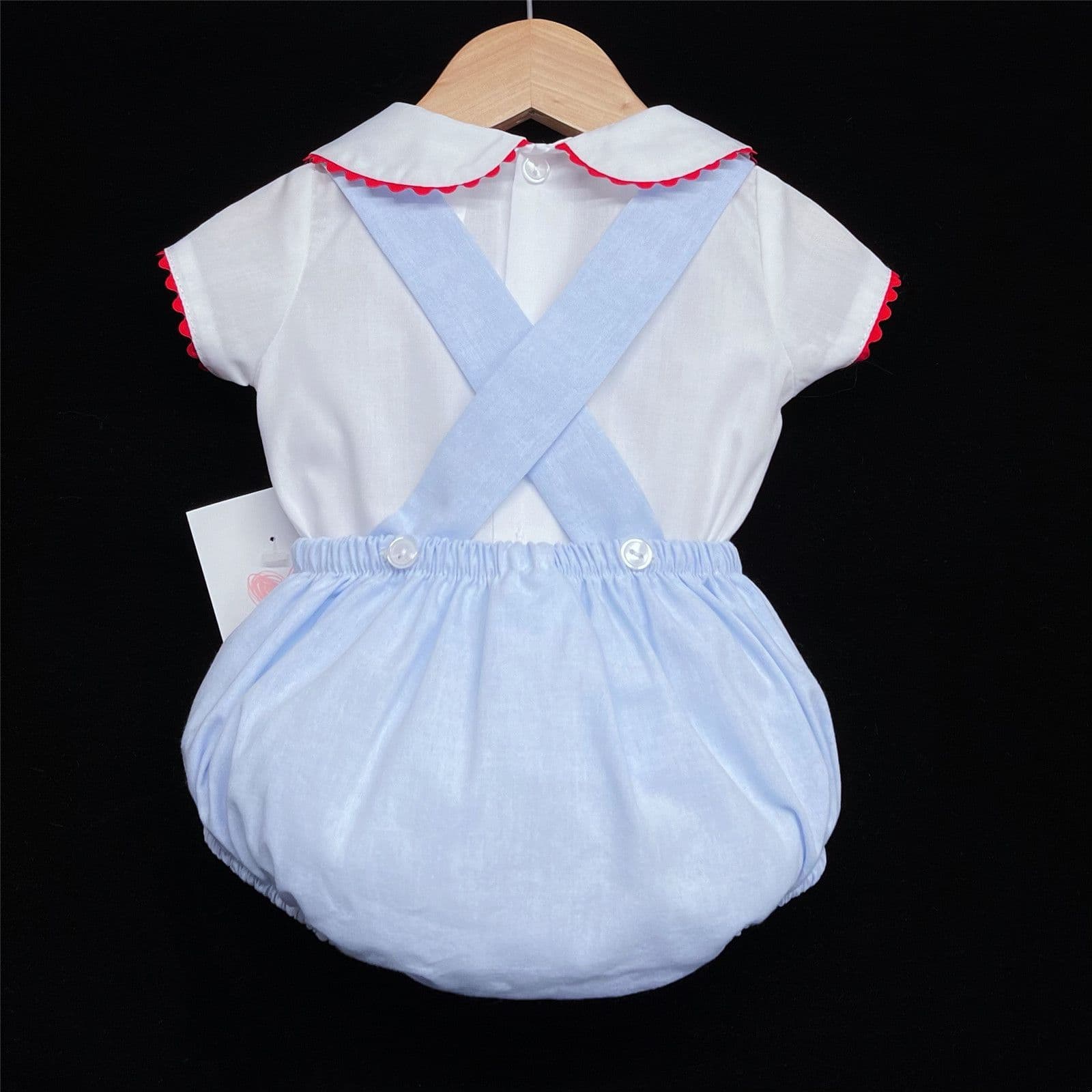 *SALE* Baby Boy Spanish Blue Dungaree Outfit "LM019"