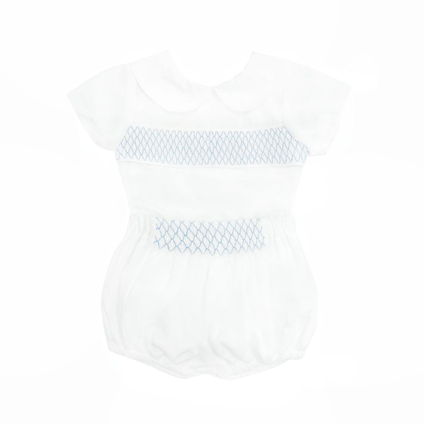 *SALE* Baby Boy White Smocked Outfit Shorts with Top "MYD2457"