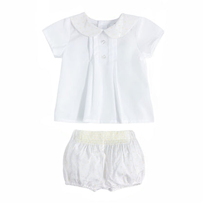 *SALE* Baby Boy White with Yellow Jam Pants with Top "MYD2459"