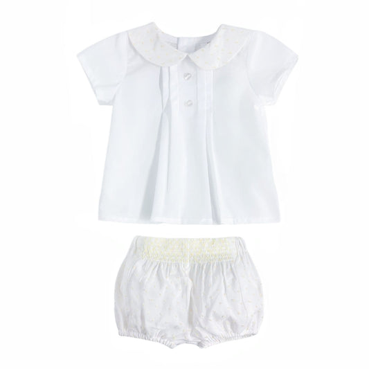 *SALE* Baby Boy White with Yellow Jam Pants with Top "MYD2459"