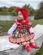 *SALE* Baby Girl Beige Tartan Pinafore with Blouse "2161 Beige"
