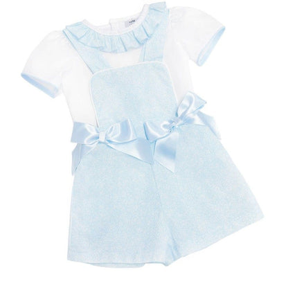 *SALE* Baby Girl Blue Floral Dungaree with Shirt "MYD2344B"