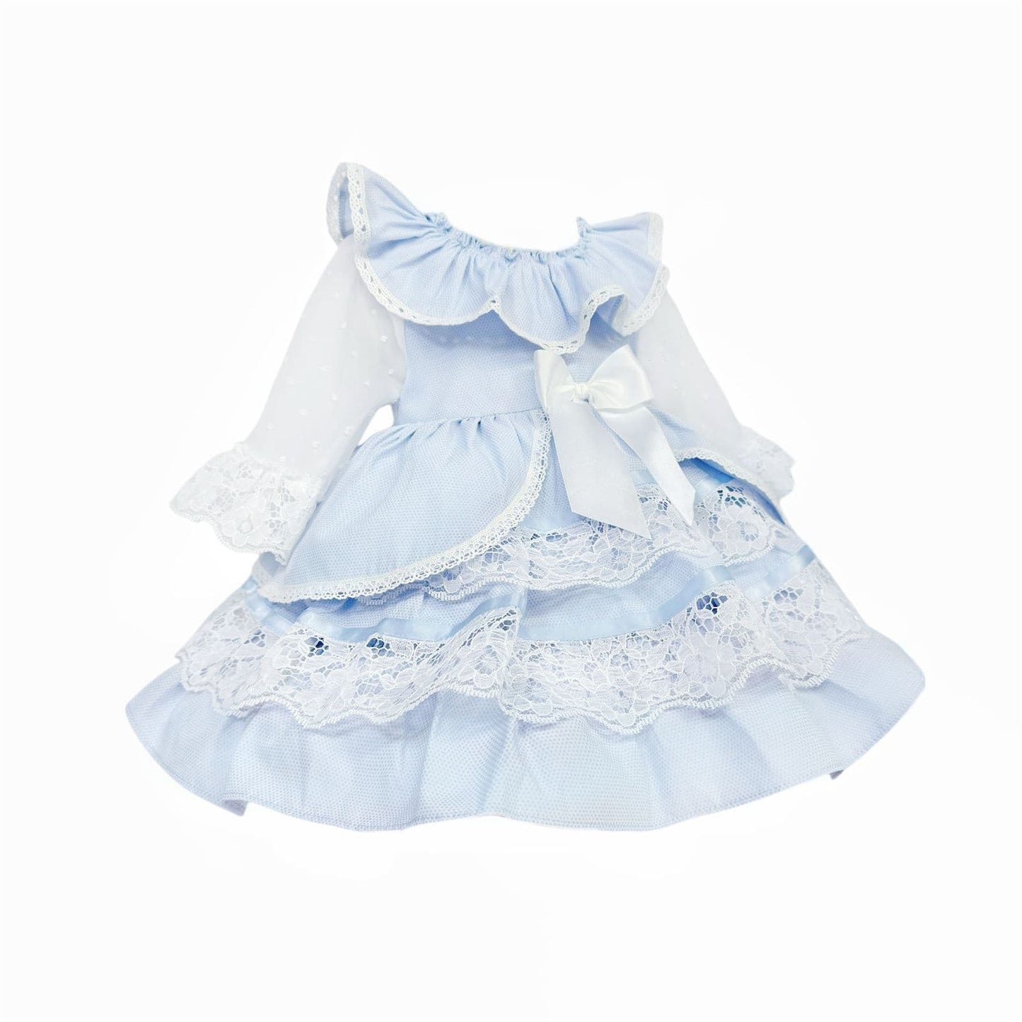 *SALE* Baby Girl Blue Lace Puff Ball Dress "2410 Blue"