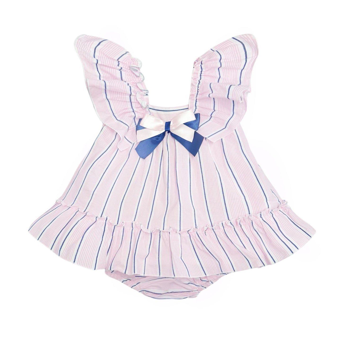 *SALE* Baby Girl Blue/Pink Sun Dress with Pants "LM2402"