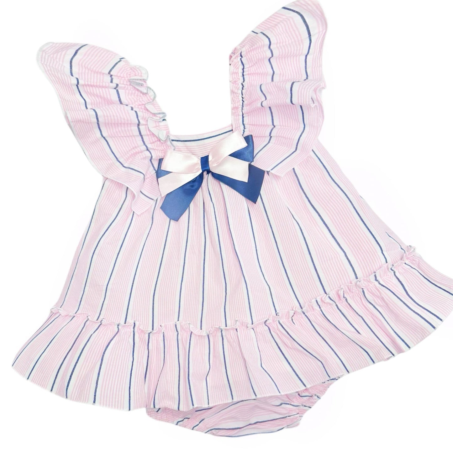 *SALE* Baby Girl Blue/Pink Sun Dress with Pants "LM2402"