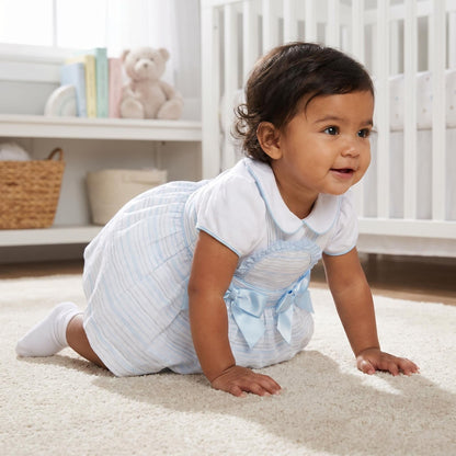 *SALE* Baby Girl Blue Stripe Pinafore Dress with bodysuit "MYD2346B"