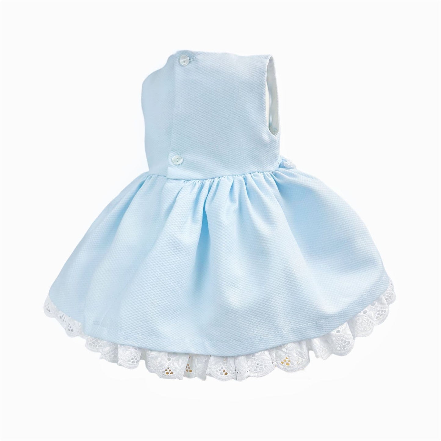 *SALE* Baby Girl Blue Waffle Puff Ball Dress with Pants "MYD2441B"
