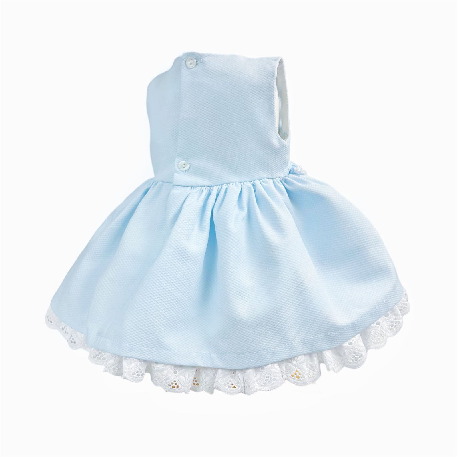 *SALE* Baby Girl Blue Waffle Puff Ball Dress with Pants "MYD2441B"