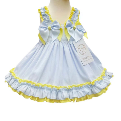 *SALE* Baby Girl Blue &Yellow Summer Sun Dress with Knickers "2403 Yellow"