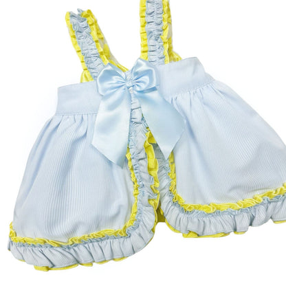 *SALE* Baby Girl Blue &Yellow Summer Sun Dress with Knickers "2403 Yellow"