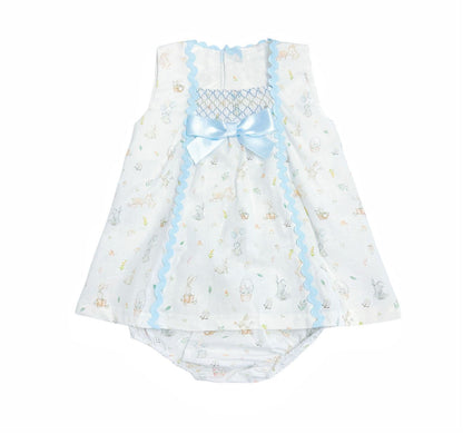 *SALE* Baby Girl Bunny Print Summer Dress with Pants "MYD2310"