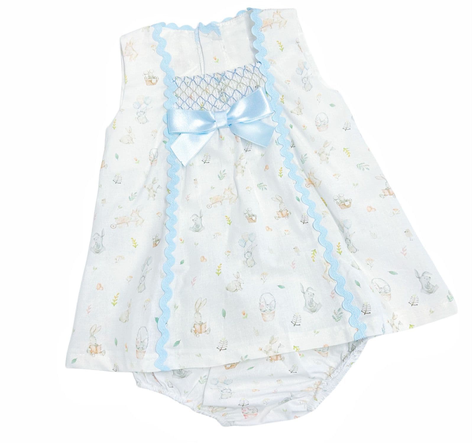 *SALE* Baby Girl Bunny Print Summer Dress with Pants "MYD2310"