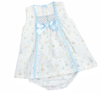 *SALE* Baby Girl Bunny Print Summer Dress with Pants "MYD2310"
