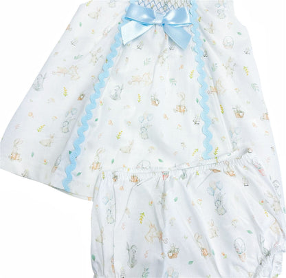 *SALE* Baby Girl Bunny Print Summer Dress with Pants "MYD2310"
