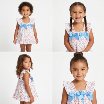 *SALE* Baby Girl Floral Sun Dress with Pants "LM2403"