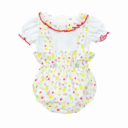 *SALE* Baby Girl Fruit Print Strap Romper with Shirt "MYD2312"