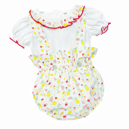 *SALE* Baby Girl Fruit Print Strap Romper with Shirt "MYD2312"