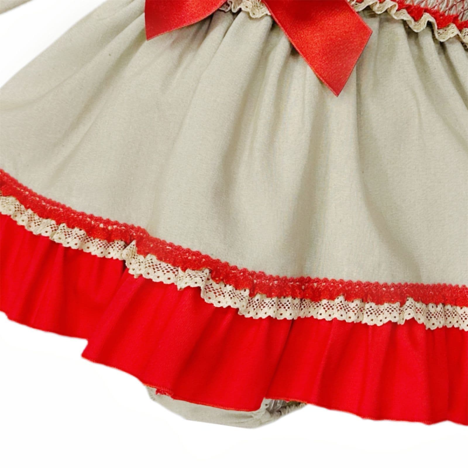 *SALE* Baby Girl Grey/Red Puff Dress with Pants "MYDB2487"