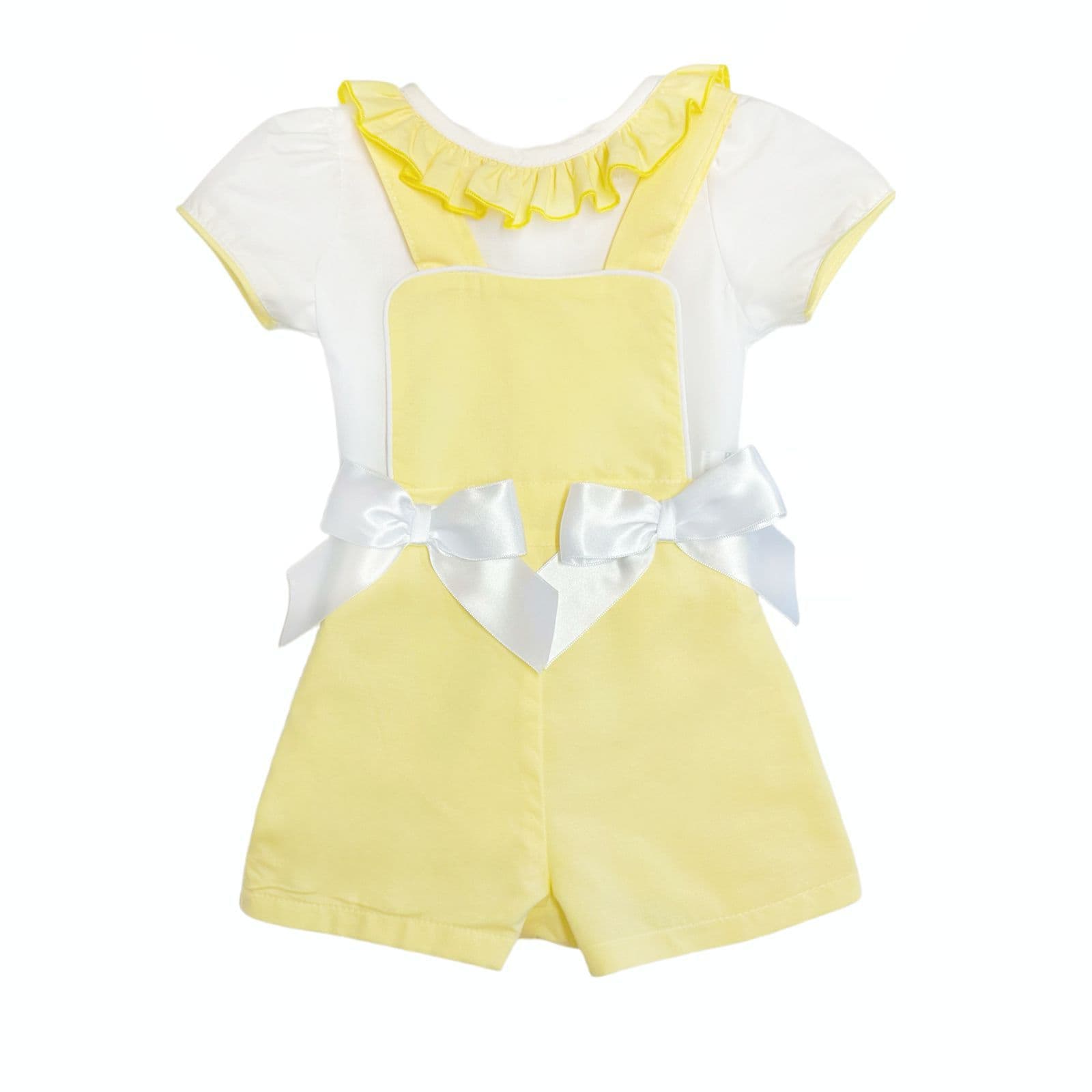 *SALE* Baby Girl Pale Yellow Dungaree with shirt "MYD2321Y"