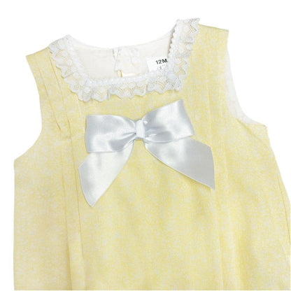*SALE* Baby Girl Pale Yellow Floral Romper "MYD2341Y"