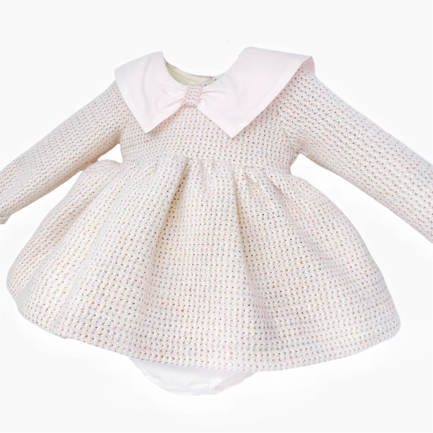 *SALE* Baby Girl Peach Spring Cozy Dress with Pants "MYD25229"