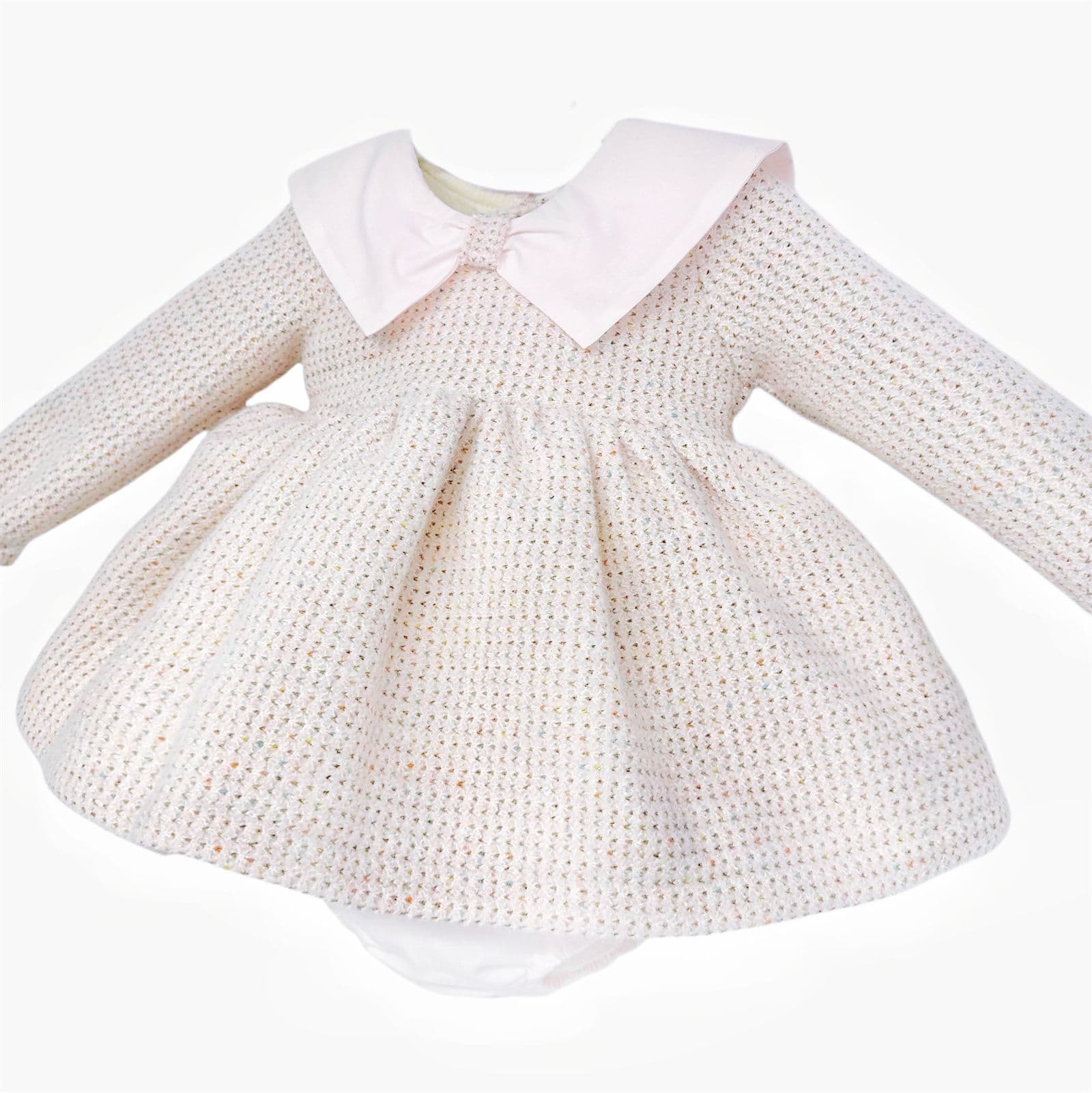*SALE* Baby Girl Peach Spring Cozy Dress with Pants "MYD25229"