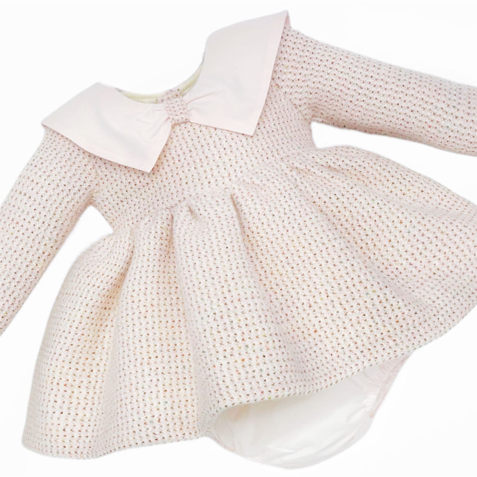 *SALE* Baby Girl Peach Spring Cozy Dress with Pants "MYD25229"