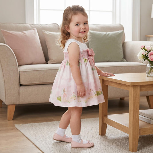 *SALE* Baby Girl Pink Cotton Fairy Dress with Pants "MYD25029"