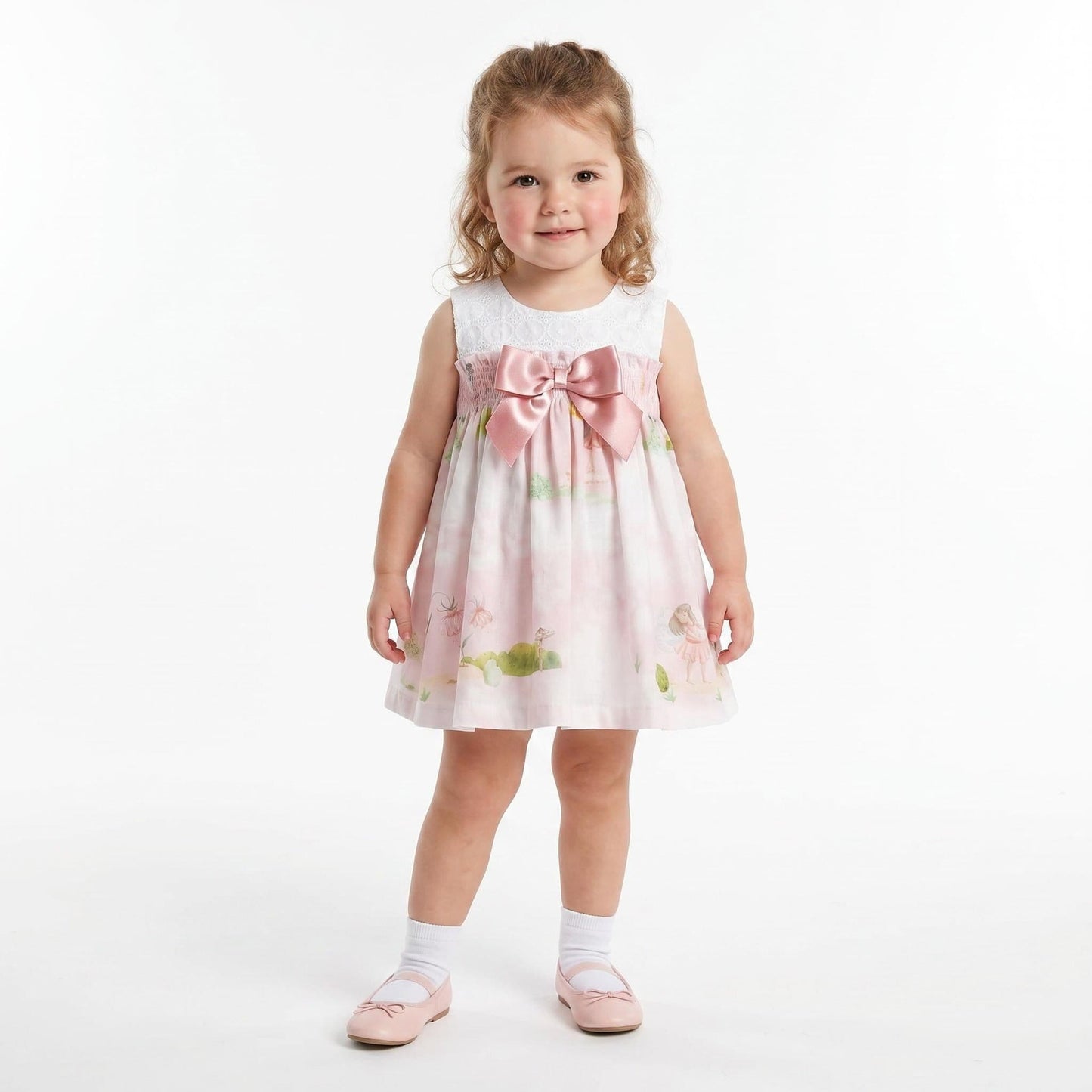 *SALE* Baby Girl Pink Cotton Fairy Dress with Pants "MYD25029"