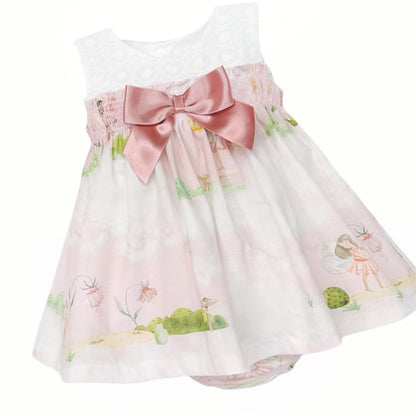 *SALE* Baby Girl Pink Cotton Fairy Dress with Pants "MYD25029"