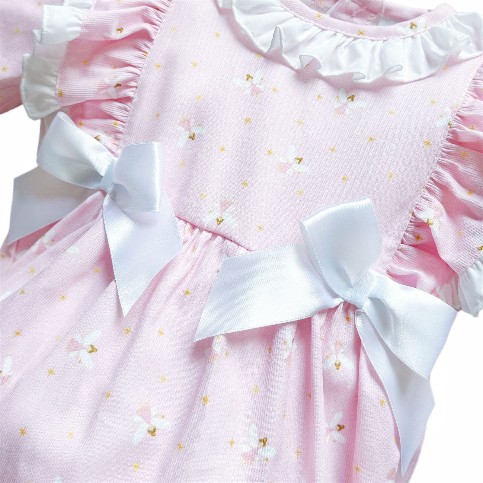 *SALE* Baby Girl Pink Fairy Frilly Shoulder Romper "MYD25220"