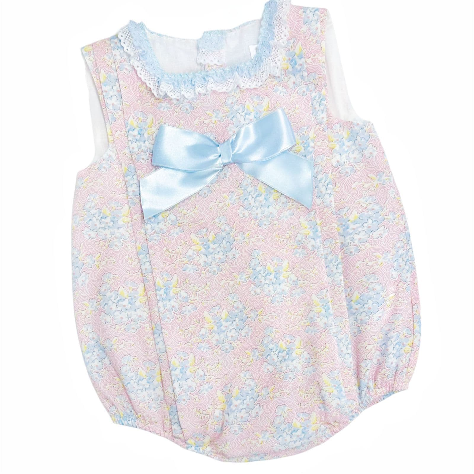 *SALE* Baby Girl Pink Floral Cotton Romper "MYD2303P"