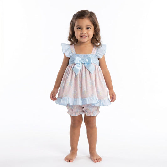 *SALE* Baby Girl Pink Floral Dress with Knickers "MYD2302P"