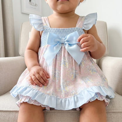 *SALE* Baby Girl Pink Floral Dress with Knickers "MYD2302P"